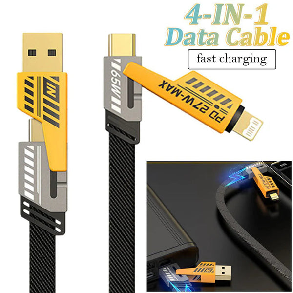 4-in-1 Multi USB Charging Cable (PACK OF 2 )
