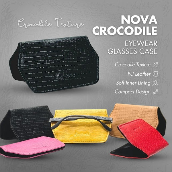 NOVA CROCODILE EYEWEAR GLASSES CASES