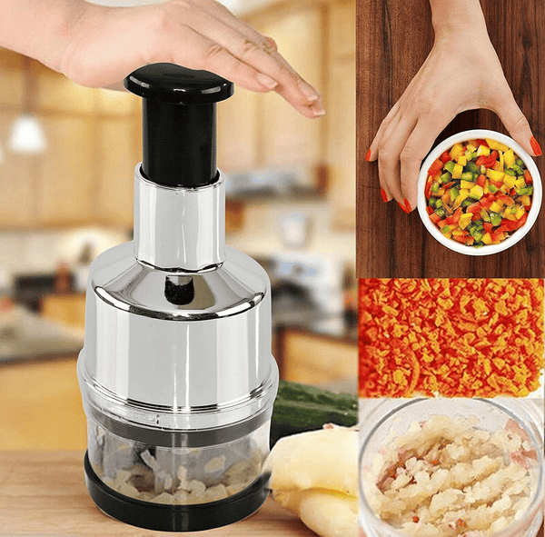 Multi Functional Garlic Press and Vegetable Chopper