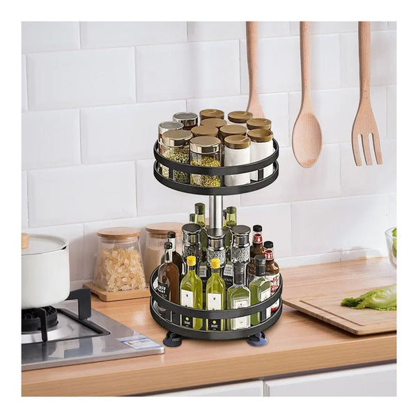 360 Rotatable Storage Organizer, 2-Layer Round